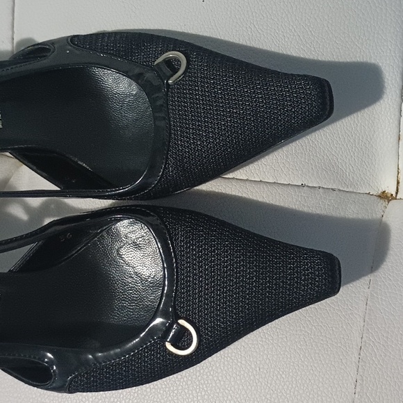 Prada 2 1/2 inch heels with side open and buckle - Picture 2 of 8